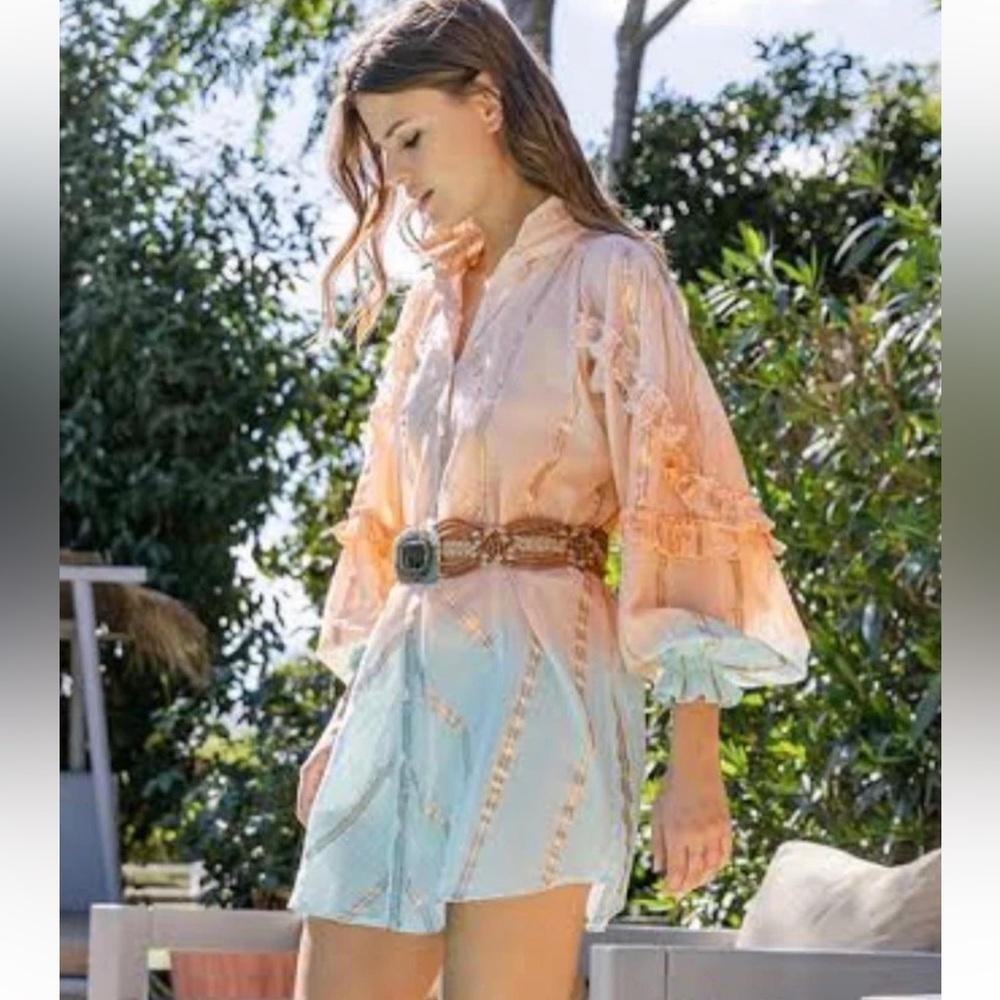 Miss June Paris- Gorgous ruffled sleeve/overpiece